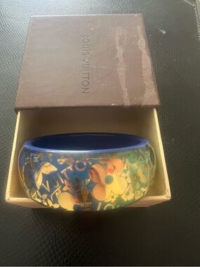 Louis Vuitton Multicolor Floral Resin Bangle - Blue Base